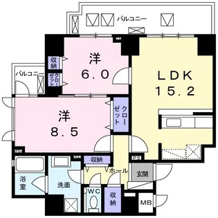 テラス イースト フォー【2階】の間取り