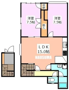 K&Tビル【2階】の間取り