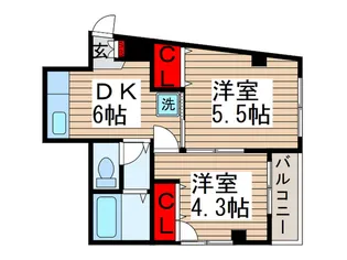 ライフピア桜【7階】の間取り