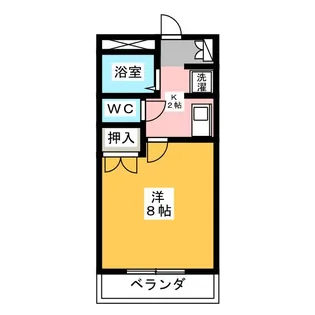ユーハウス津【1階】の間取り