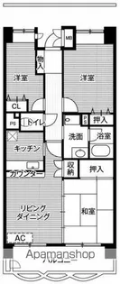 ビレッジハウス潮見タワー1号棟【3階】の間取り