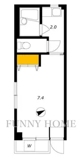 コーポ若林【1階】の間取り