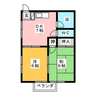 清光コーポ【2階】の間取り