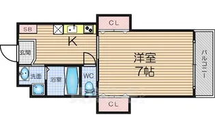 ラフィーネ南森町【3階】の間取り