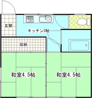 みかん荘【1階】の間取り