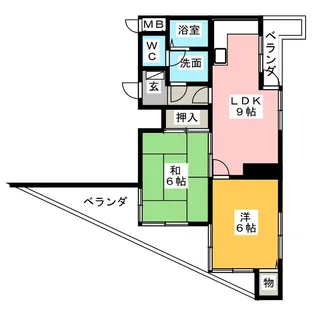 サンメゾン植田【10階】の間取り