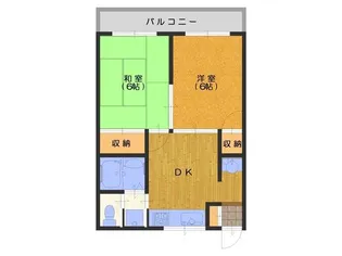 MYハイムA棟【2階】の間取り