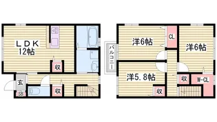 アルターナ英賀保の間取り