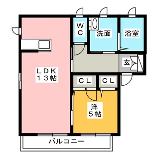 クレール【2階】の間取り