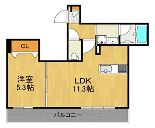 グランディール新子安【3階】の間取り