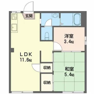 ファミールメゾンK【1階】の間取り