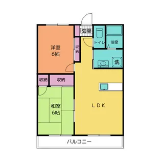 カインドネスナカヤド【1階】の間取り