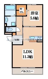 インペリアルカーサB棟【2階】の間取り