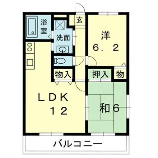 T・Mリバーサイドハイツ【2階】の間取り
