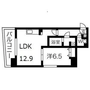La Facade【6階】の間取り