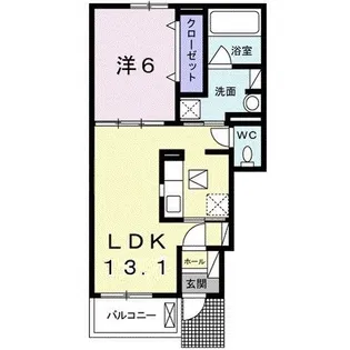 エテルノデーアII【1階】の間取り
