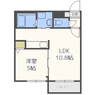 LOGEMENTS発寒南【4階】の間取り