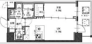 S-RESIDENCE江坂focal【6階】の間取り