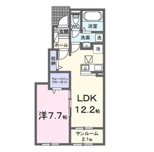 草深アパートIV【1階】の間取り
