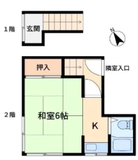 ハイツ西村2号棟【2階】の間取り