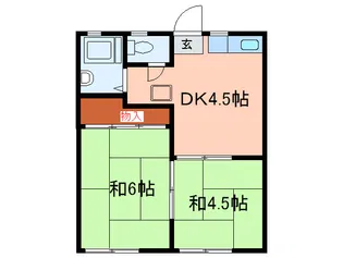 ワタナベハイツ【2階】の間取り