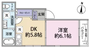 Kanon新高円寺【1階】の間取り