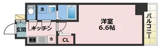 S-RESIDENCE上新庄beat【7階】の間取り