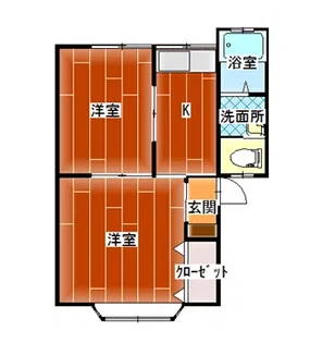 アーバンティ翡翠【1階】の間取り