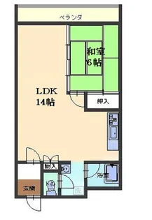 有松ハイツ【4階】の間取り