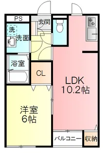 メゾンドゥ・レーヴありさ【3階】の間取り