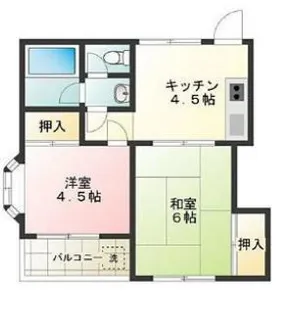 光ハイツ【1階】の間取り