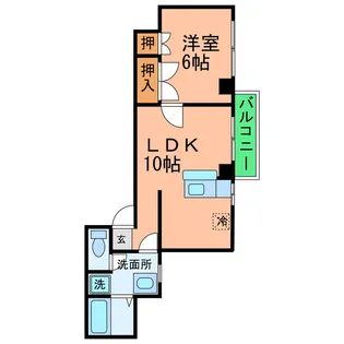 八坂コーポ【3階】の間取り
