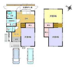 京都府舞鶴市字上安【一戸建】の間取り