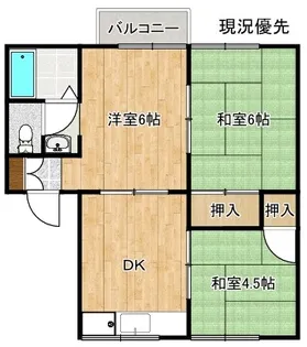 グッドヒル中代【2階】の間取り