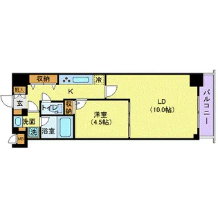 ミェーレ日本橋【7階】の間取り
