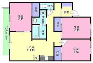 プレジール山田【2階】の間取り