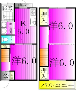千葉県柏市篠籠田【一戸建】の間取り