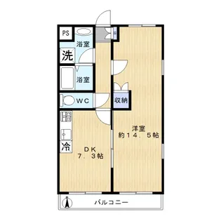 レジデンス錦町【1階】の間取り