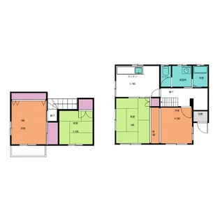 静岡県焼津市田尻【一戸建】の間取り