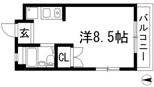 レジデンスK M2番館【1階】の間取り