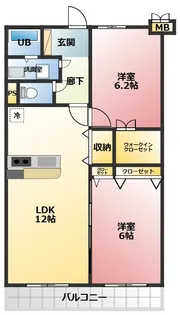 シーショア藤井原【3階】の間取り