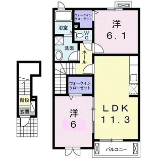 サンエイト【2階】の間取り