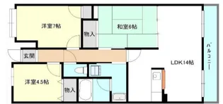 アルトピアーノ仰木の里【2階】の間取り