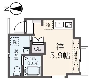 DAIYU-二十五番館【3階】の間取り