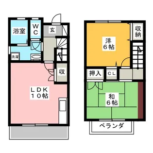 スプリングロードII A棟の間取り