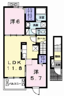 サン・パストラルIII【2階】の間取り