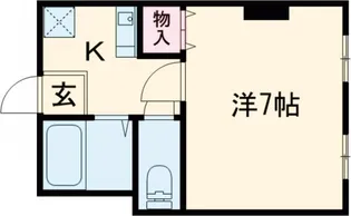 1Kの間取り画像