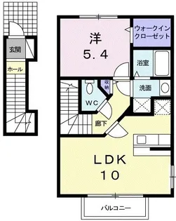 Ocean・K【2階】の間取り