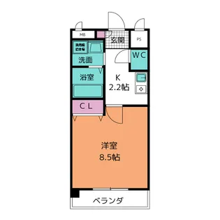 V Be cozy【3階】の間取り