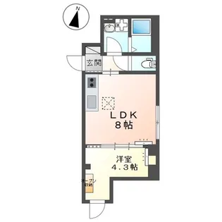 東京都国分寺市内藤1【マンション】の間取り